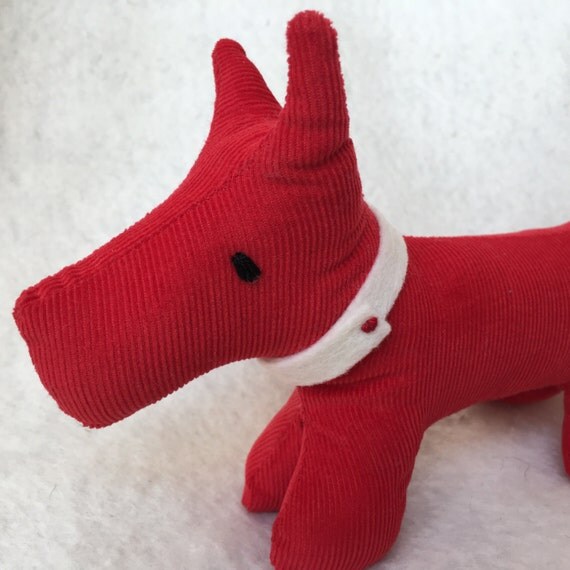 Stuffed scottie dog westie plush stuffed animal by JennSewsFelt
