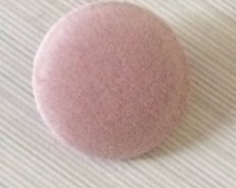 31mm, Light Pink, Velvet, Fabric Covered, Sewing Buttons, Extra Large Buttons, Shank Buttons, Coat Buttons, Upholstery, Sewing Supplies