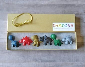 Dinosaur crayons - dinosaur birthday - kids party favors - kids birthday gift - dinosaur party favors - gifts under 10 - gift for kid
