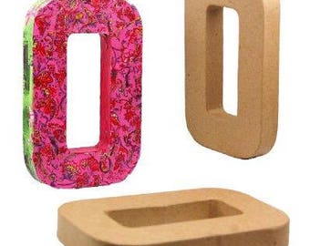 3D Papier Mache Designs/Paper Shapes 8.25 inch, 21cm Capital Alphabet Letters, 1 inch/2.7cm thick freestanding art to decorate