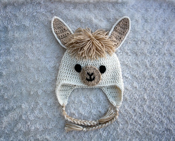 Llama Alpaca Crochet Hat