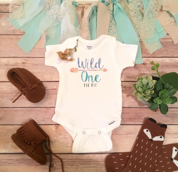 Wild One Baby Name Onesie® Custom Onesie Boho Baby Clothes
