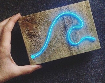 Mini wave neon sign