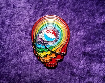 Dead Head Spun Your Face Hat Pin