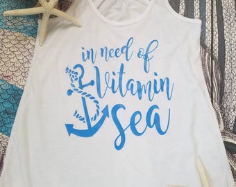 Icker Sea Letters Tank Top T Shirt Black/Red COB-15-12
