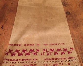 Gorgeous dated Antique Table runner