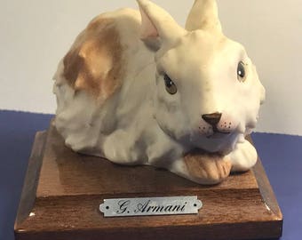 1984 GIUSEPPE Armani BUNNY FIGURINE rabbit vintage porcelain statue sculpture limited edition retired Italy Florence