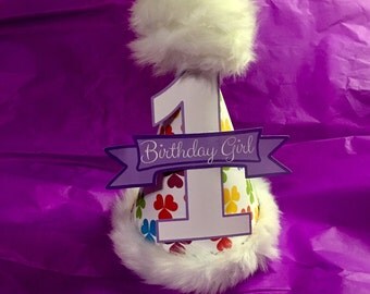 Rainbow party hat/St. Patrick's Day Birthday Hat