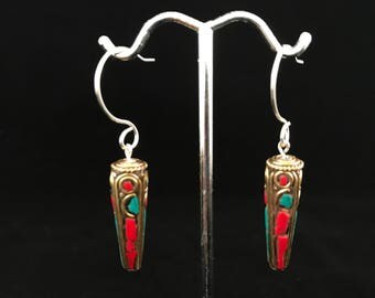 Earrings Tibetan Beads