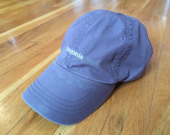 Vintage Patagonia hat strapback brown nylon lightweight size M