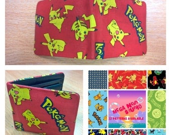 pokemon, men's wallet 12 patterns available