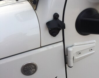 Jeep mounted bottle opener