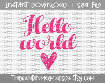 Hello World - Worth the wait - New Baby Girl Svg, Cutting File, Silhouette Cutting File,Cricut Cutting File, SVG, DXF, PNG File