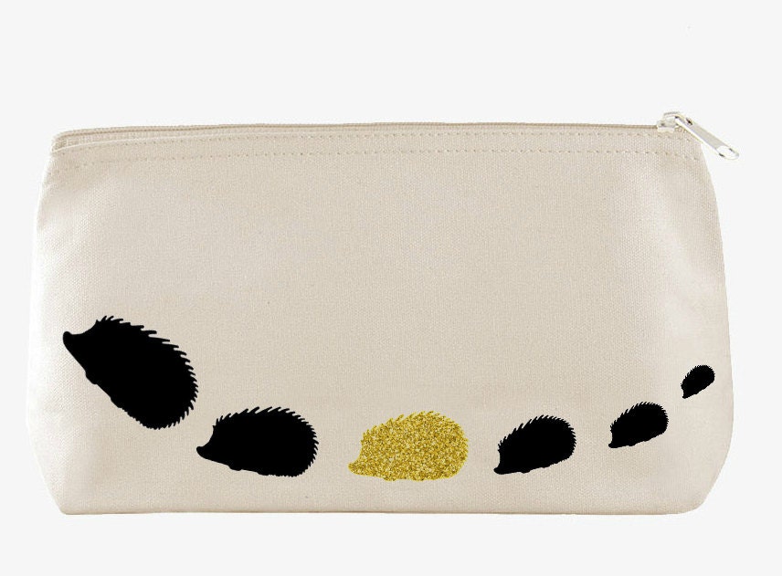 hedgehog makeup bag