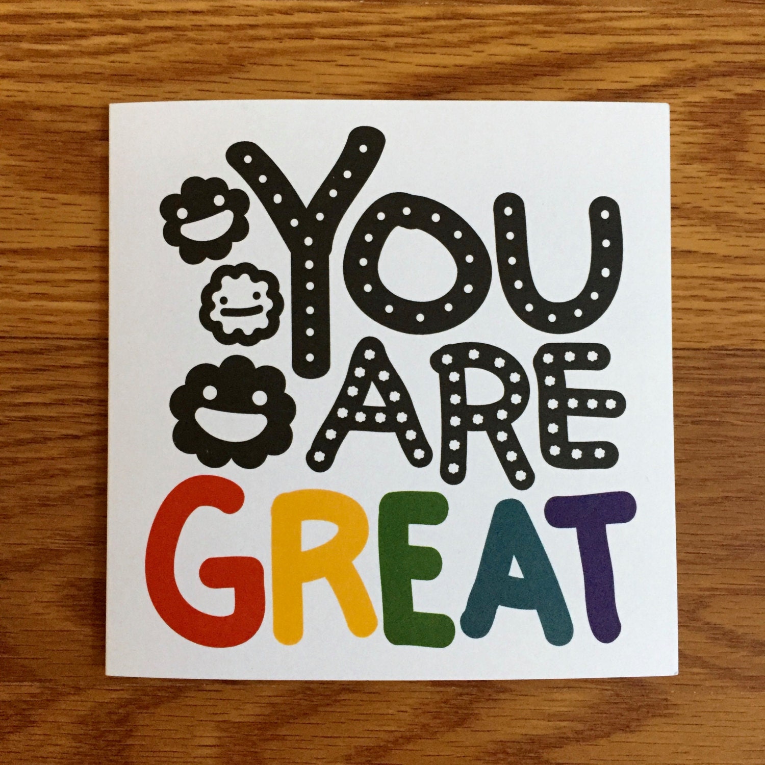 You Are Great  Thank  You Card
