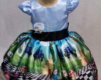 ALICE IN WONDERLAND dress Alice in Wonderland costume Alice in Wonderland baby costume Alice in Wonderland Halloween costume