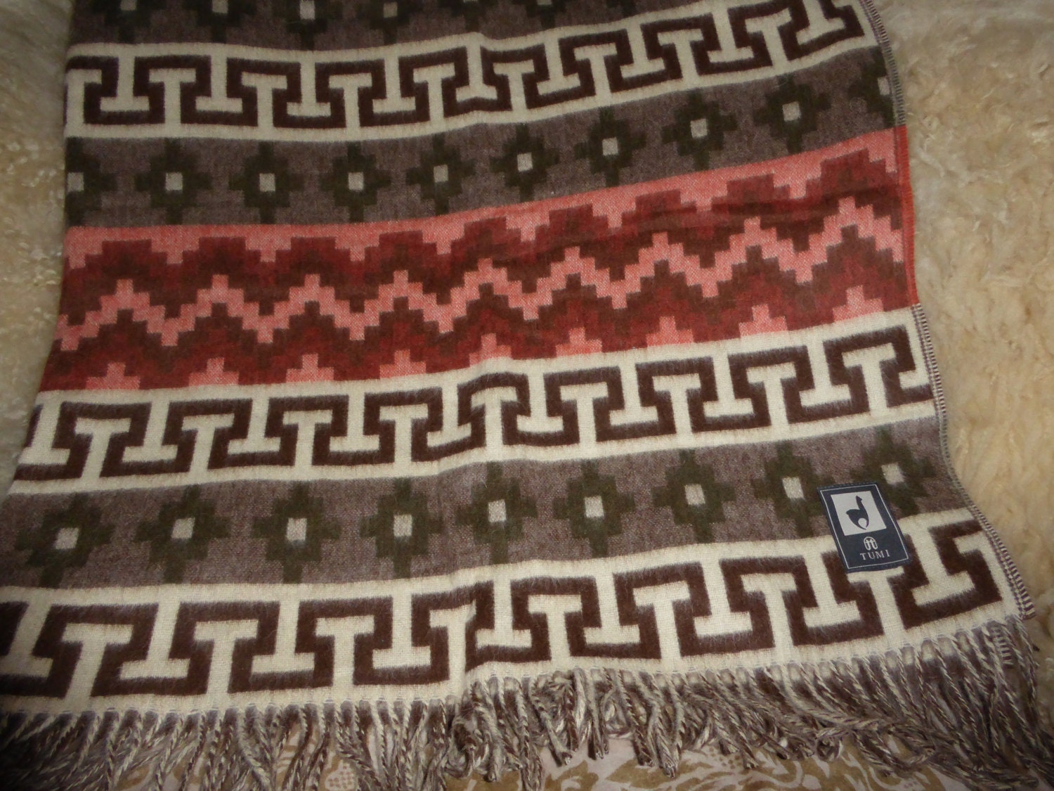 Authentic Peruvian ALPACA WOOL Blanket