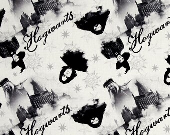 Harry Potter Fabric: Harry Potter Professors of Hogwarts - Characters 100% cotton Fabric by the yard 36"x44" (ca246