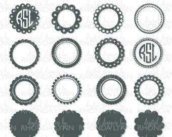 Download Scalloped labels | Etsy