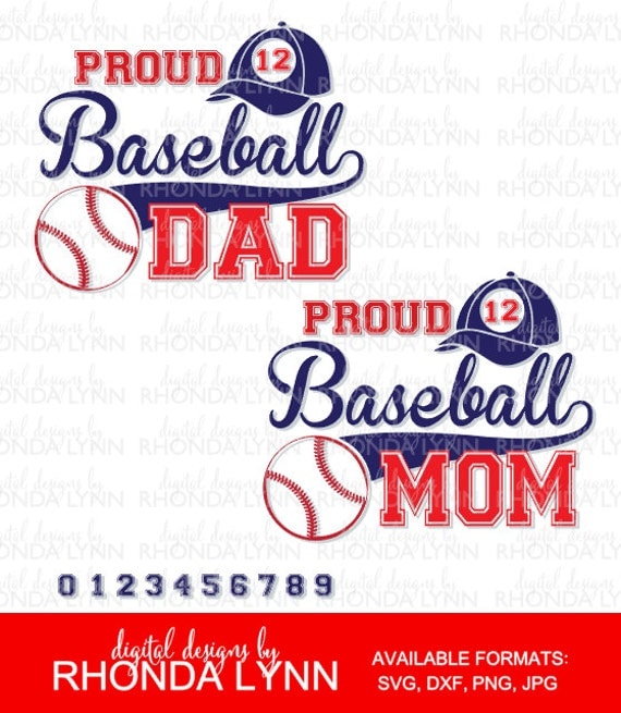 Download SALE Proud Baseball Mom SVG Proud Baseball Dad SVG Proud