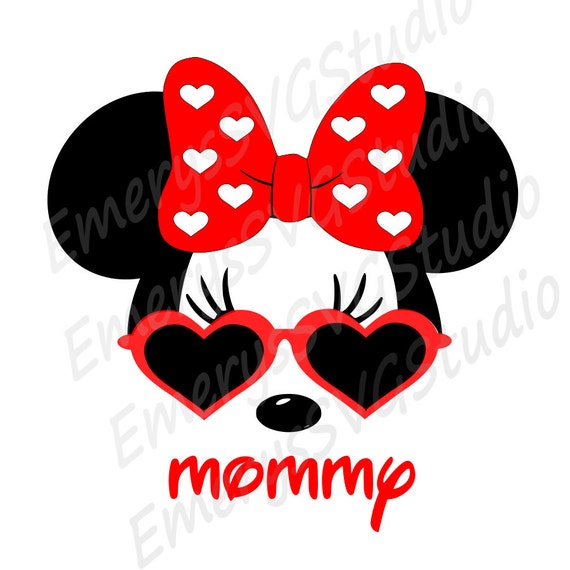 Svg Dxf File For Minnie With Sunglasses