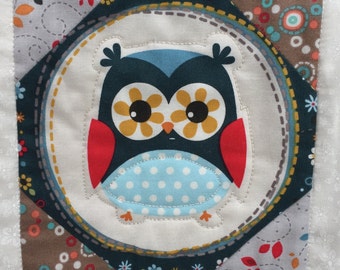 Oh So Owls quilt. Handmade quilt - patchwork quilt, throw, children's quilt, lap quilt