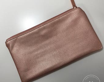 Rose Gold Pouch - Brush or Makeup bag