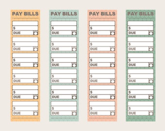Bill payment tracker | Etsy