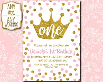 Crown Birthday Invitations 10