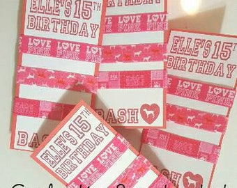 Sale! LOVE PINK. Victoria's Secret. Elastic hair ties, hair bands, hair tie bracelet, Bachelorette party favors, birthday favors.
