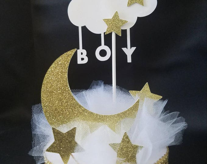 Twinkle Twinkle Little Star Baby Shower Centerpiece/ Twinkle Twinkle Cake Topper/ Baby Boy/ Baby Girl/ Baby Shower