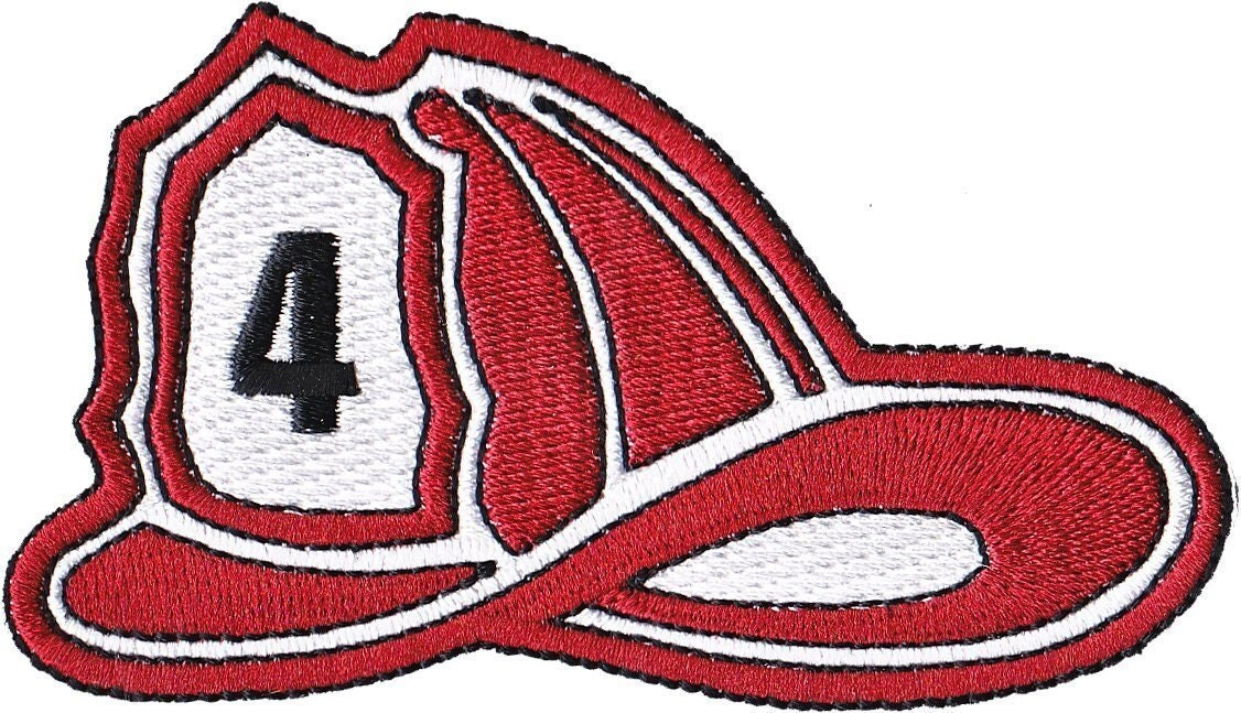 FIREFIGHTER'S HELMET, Officially Licensed Artwork, IronOn / SewOn, 3.