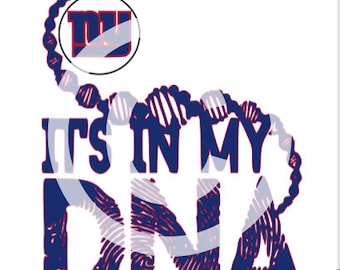 New York Giants - It's in my DNA SVG File