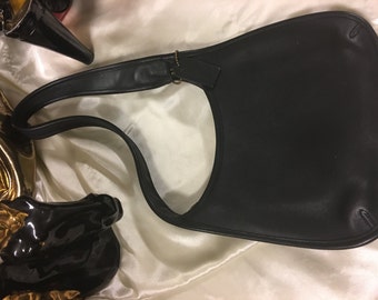Black Leather Coach purse