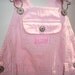 Vintage Osh Kosh B’Gosh Pink & White Stripe Kids Dungarees