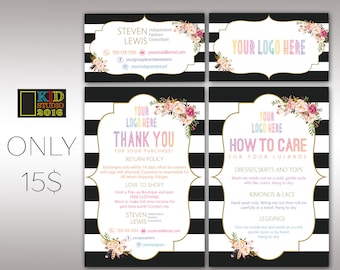Lula Marketing Kit Bundle Package, 2 Items Package, LulaRoe Business and Thanks Cards, Fast Free Personalization,Home Office Approved K25M03