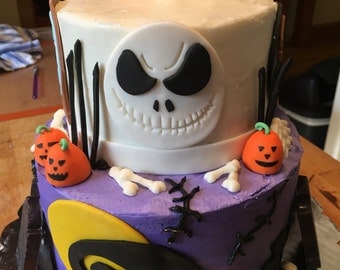 Nightmare Before Christmas Cake Topper
