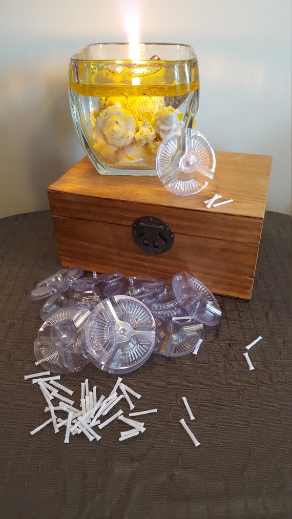 Plastic Floating Oil candles Water Candles Floating Wicks