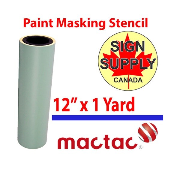 12 x 1 yard Mactac Paint masking Stencil vinyl film with