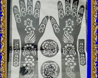 Henna stencil | Etsy