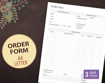 Order forms | Etsy