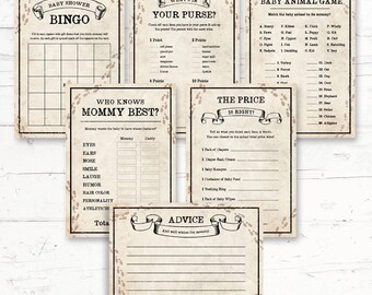 Harry Potter Baby Shower Games Package - 6 Games - Digital Printout - Instant Download