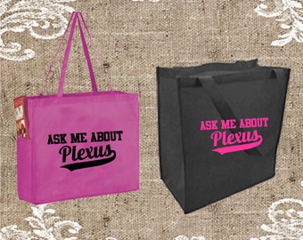 Ask Me About Plexus grocery Tote Bag, Plexus Tote, Plexus Tote, Plexus Totebag, Plexus Swag