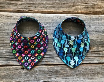 Reversible Bibana, Reversible Bib, Musical Bib, Baby Bib, Reversible Bibdana Bib, Guitar Bib