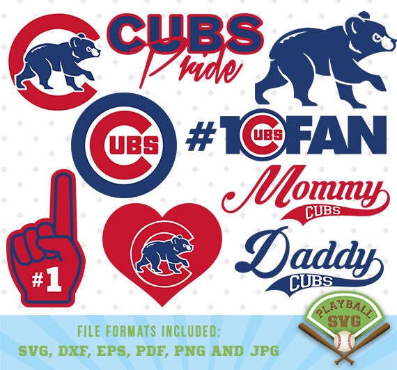 Download Chicago Cubs SVG files baseball designs contains dxf eps