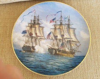 Great British sea battles plate by Mark Myers