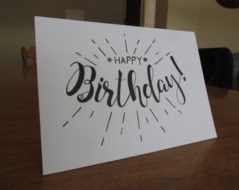 Unique 44 Happy Birthday Card Calligraphy