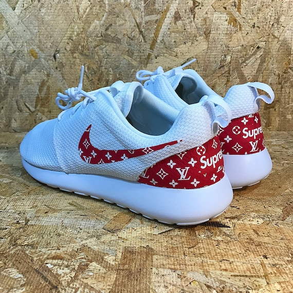Custom Nike Roshe Louis Vuitton x Supreme inspired by Pineboys