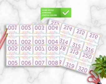 Live Sale Numbers, Facebook Live Sale Numbers, Normal & Reverse, 0 to 500 Live Sale Tags, Mirrored Numbers, Instant Download 8,5"x11"