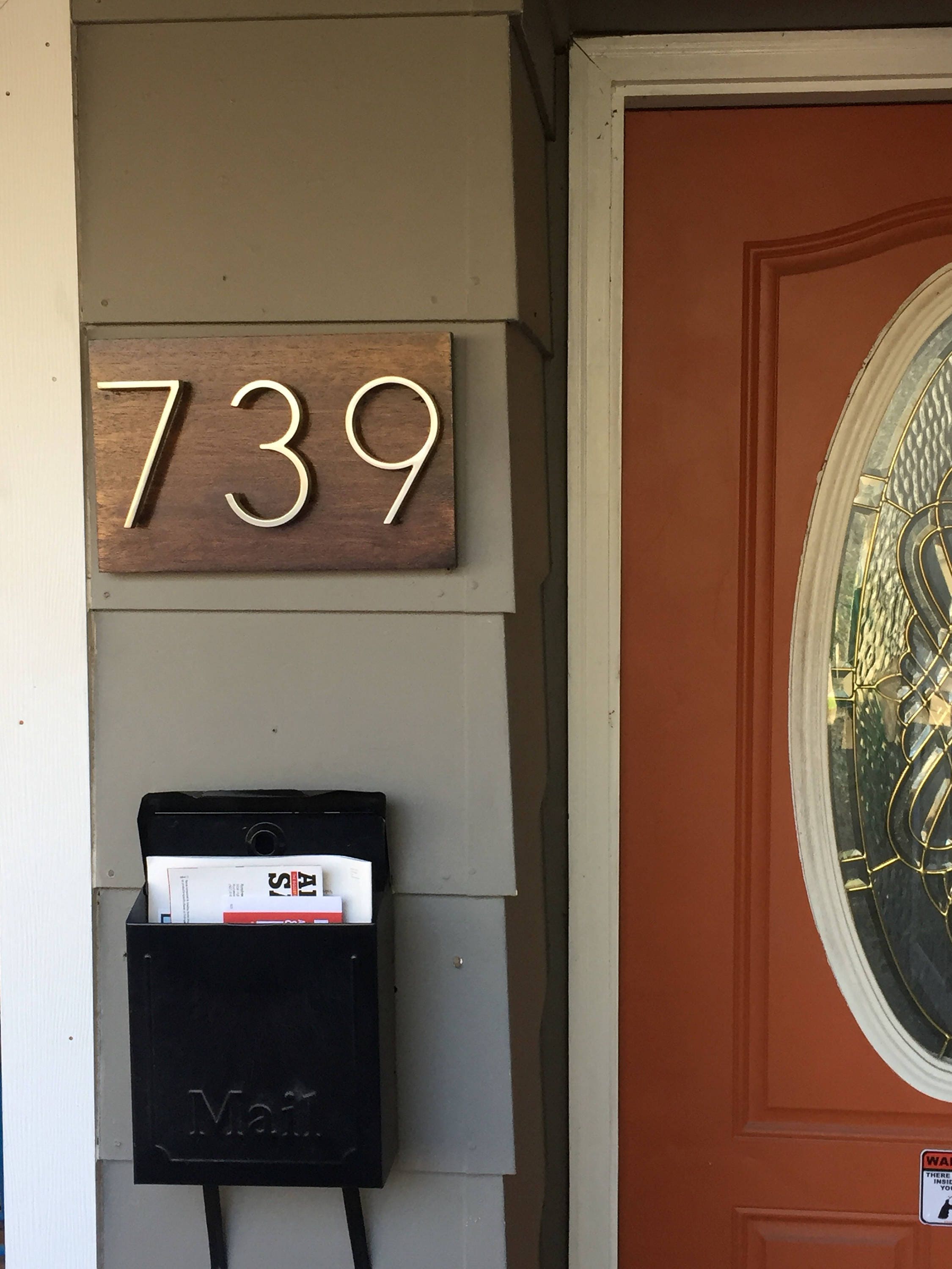 Custom House Number Plaque